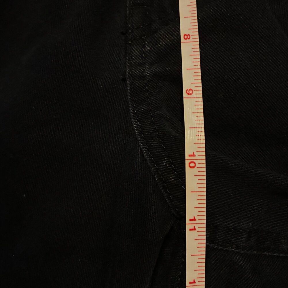 Aeropostale Black Barrel Denim Jeans Size Medium - Picture 10 of 11